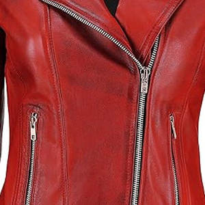 Veste d'extérieur pour femme en cuir véritable de haute qualité, matelassée, imperméable et coupe-vent, fabriquée au Pakistan - Product Image 6