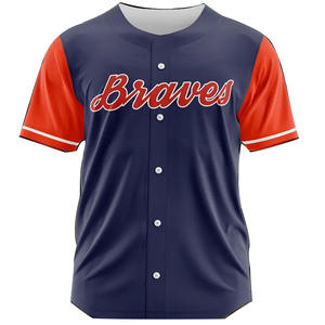 เสื้อเบสบอลสั่งทำชุดเครื่องแบบทีม | เสื้อกีฬาพิมพ์แบบระเหิด OEM/ODM - Product Image 1