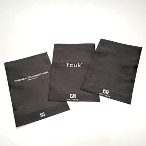 Etiquette tissée damassé à texture sergé de qualité supérieure personnalisée Etiquette principale de vêtement de mode haute densité Etiquette de marque moderne avec logo - Product Image 3