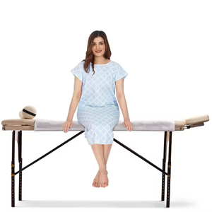 Robes d'hôpital pour femmes et hommes, en coton tricoté, qualité supérieure, personnalisées, pour patients - Product Image 5