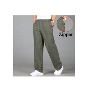 Pantalones holgados básicos para todos los días para hombre, pantalones informales holgados, cintura elástica, ligeros, servicio OEM disponible a granel, precio barato - Product Image 6