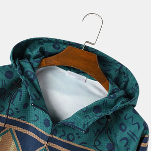Pull à capuche avec logo imprimé personnalisé en gros 100% coton Style de rue avec impression numérique pour la saison d'automne - Product Image 3