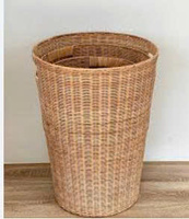 Meilleure vente 2025 panier de rangement en rotin de bambou avec doublure design VA001