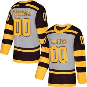 Jersey de hockey sobre hielo duradero barato al por mayor 100% poliéster sublimación personalizado todos los estilos ropa de hockey cosida superior - Product Image 3