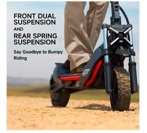 Nuevo Segway ZT3 Pro, Patinete Eléctrico, Velocidad Máxima de 24.9 mph, Autonomía Máxima de 43.5 Millas Rango de valores - Product Image 2