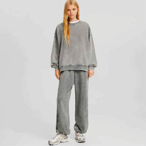 Sweatshirts pour femmes 100% coton Sweat-shirt uni Impression personnalisée Prix de gros Coupe régulière Sweat-shirts respirants pour femmes - Product Image 1