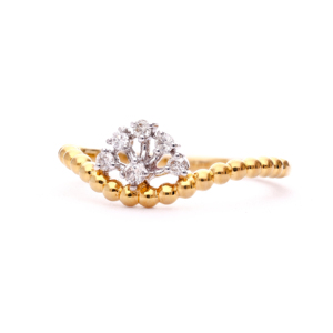 Anillo de Corona Boho Vintage, Anillo en V Dorado de Moda con Anillo de Bodas para Mujer, para Fiestas - Product Image 5