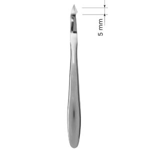 Pince à cuticules pour ongles en acier inoxydable fine pince à cuticules confortable pour dissolvant de peau morte pour les doigts - Product Image 5