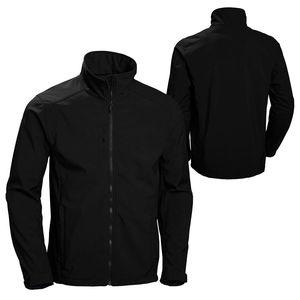 Men's Custom Logo Coated Soft Shell Windbreaker Waterproof Outdoor <b>Work</b> Wear Uniform <b>Fleece</b> Lining Stand Canvas Polyester Jacket - Product Image 6
