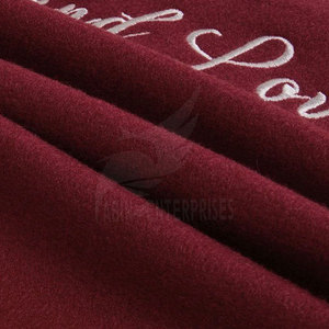 New Arrivals <b>Men's</b> Maroon Varsity <b>Jacket</b> <b>White</b> Letter Embroidery Heart Design Breathable Stand Collar High Street Style Winter - Product Image 5