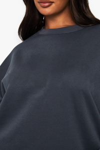 Sweat-shirts à manches longues pour femmes, col rond, respirants, surdimensionnés, personnalisables avec logo imprimé, nouvelle mode en gros - Product Image 3
