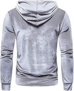 Último diseño personalizado invierno hombres Sudadera con capucha Slim Fit Terciopelo en blanco Sudadera con capucha pulóver sudadera Jogging Hoody Gym Fit Wears - Product Image 2