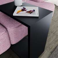 Vente chaude du fabricant turc 18mm aggloméré Table basse mouvement facile noir salon meubles bois bord bande hôtels