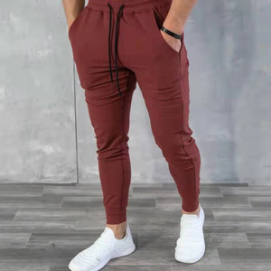 Pantalons de jogging décontractés pour hommes pas chers, 100% polyester, poids lourd, séchage rapide, respirant, ajustés pour la remise en forme, la course à pied, la salle de sport - Product Image 2