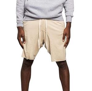 Shorts à entrejambe tombant, longueur genou, nouvelle tendance estivale, poches à rabat, streetwear décontracté, 100% coton, molleton anti-froissement - Product Image 1