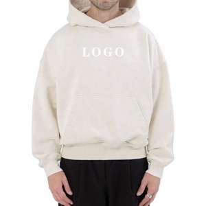 High Quality Custom Blank French Terry Sweatshirt <b>Hoodies</b> for Men Streetwear <b>Oversized</b> Drop Shoulder <b>Hoodies</b> for Factory - Product Image 5