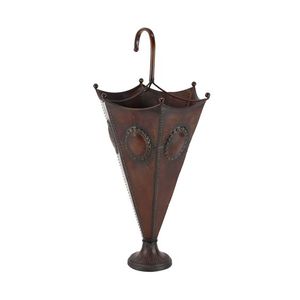 Porte-parapluie au design martelé attrayant, finition couleur orange, taille personnalisable, pour la maison et les restaurants - Product Image 5