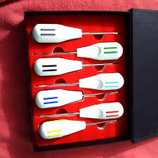 Instruments chirurgicaux dentaires pour le navet, éleveurs luxateurs (Clareador à racine incurvée), certifiés CE - Product Image 2