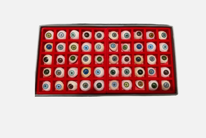 ตาเทียมมนุษย์แบบวินเทจ 50 ชิ้น ตาเทียมหลากเฉดสี กระจกโบราณ ตาเทียม... - Product Image 5