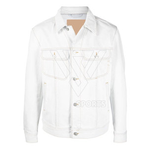 Veste en jean pour homme, style streetwear, légère, respirante, séchage rapide, col montant personnalisé, hiver - Product Image 1