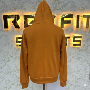 เสื้อมีฮู้ดแบบซิปใส่ได้ทั้งชายและหญิงสีทึบพลอยเทียมราคาไม่แพงสไตล์ลำลอง - Product Image 4