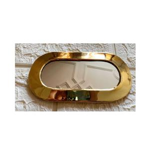 Miroir en laiton fabriqué à la main avec cadre Art déco complexe décor indien traditionnel pour la décoration murale de la maison Style Vintage - Product Image 4