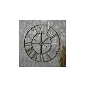 Élégante horloge murale surdimensionnée en métal de fer avec affichage minimaliste des chiffres et cadre moderne pour les espaces intérieurs à la mode - Product Image 1