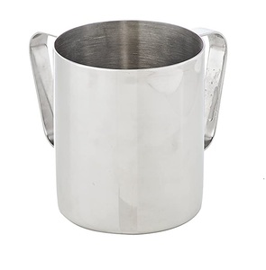 Taza de lavado de acero inoxidable, recipiente ecológico de alta calidad con mango lateral - Product Image 4