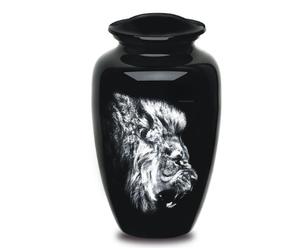 Urnes funéraires pour cendres d'adultes, Urne funéraire marron en forme de cheval, grande urne pour cendres d'êtres chers, taille 10,5 po et 220 Cu. in - Product Image 5