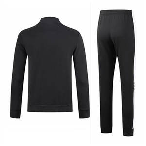 Vêtements de sport pour hommes Ensemble deux pièces avec fermeture éclair et pantalon de couleur unie Ensemble de jogging de sport pour hommes Ensembles 2 pièces de vêtements de sport - Product Image 2
