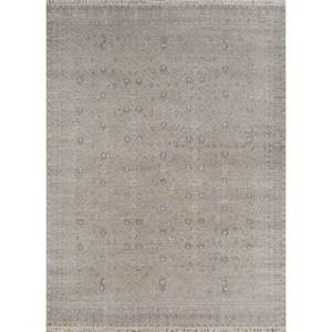 พรมขนสัตว์ถักมือ Erbe สีเบจและสีน้ำตาล ลายเหรียญตรา สำหรับบ้านและรถยนต์ ขนาด 9x12 รุ่น AKWL-3107 พรมปูพื้นห้องนั่งเล่น - Product Image 1