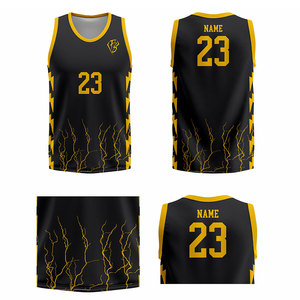 Conjunto de Uniforme de Baloncesto Sublimado Personalizado de la Mejor Calidad, Uniforme de Baloncesto Profesional Transpirable al por Mayor en Tallas Grandes - Product Image 3