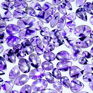 100% par de amatistas naturales proveedor de piedras preciosas sueltas India venta al por mayor precio de amatista cabujón de alta calidad fabricación de joyas de piedras preciosas - Product Image 4