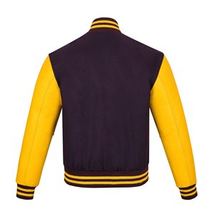 Custom Men's Varsity <b>Jacket</b> with Leather Sleeves Winter <b>Baseball</b> <b>Bomber</b> <b>Jacket</b> featuring Custom Letter Print - Product Image 4