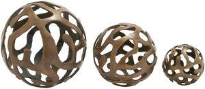 Bolas redondas artesanales de tendencia para Decoración de mesa, rellenos de cuencos de Metal de resina de madera de vidrio, orbes decorativos de estilo casero hechos a mano a granel - Product Image 6