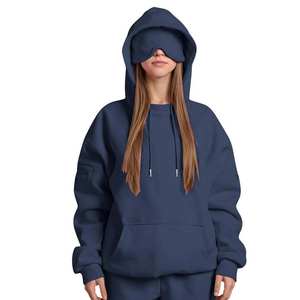 High Quality Pullover Sweatshirt Streetwear Set for <b>Women</b> Clothing Pullover Style Hoodies with distressed embroidery logo unisex - Product Image 1