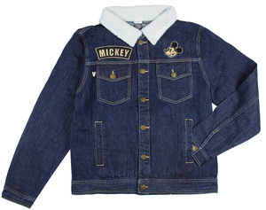 Veste en jean à col sherpa pour adultes de haute qualité avec motif de lettres pour hommes et femmes, hiver, logo frontal, vente en gros personnalisée - Product Image 1