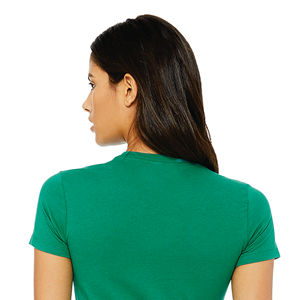 T-Shirt pour femme 100% Airlume en coton peigné et torsadé à l'anneau 32 simple 4.2 oz Kelly Slim Fit - Product Image 6