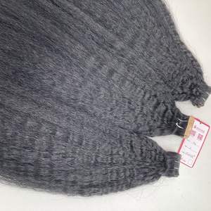 Extensiones de cabello humano de 20 pulgadas de color negro azabache doble Virgen sin procesar extensiones de cinta invisible recta rizada cabello humano - Product Image 5