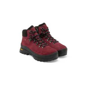 Bottes de randonnée Vibram en cuir de vachette imperméables à bout rond, lacées, doublure en mesh pour l'hiver/l'automne, semelle intermédiaire en EVA, semelle noire - Product Image 4