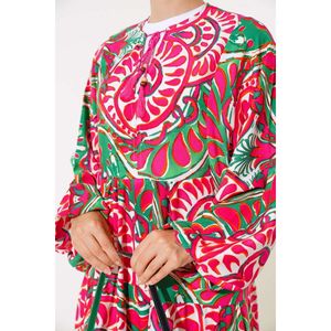 Robe à col chauve-souris Fuchsia Vert - Product Image 4