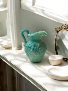 JUGS Design classique Pichet à eau en résine de polyester Texture en résine avec motif de tourbillon d'abricot Aqua pour les cadeaux de Noël de cuisine - Product Image 5