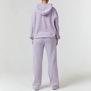 Oem Service Breathable Fleece Wholesale <b>Men</b> Tracksuit Winter Acid Wash High Quality Hooded Casual Solid Printed Plus Size - Product Image 2