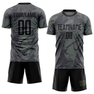 Conjuntos de uniformes de fútbol de la mejor calidad Camiseta y pantalones cortos de fútbol profesional Posee su diseño Camisetas de fútbol transpirables para hombres - Product Image 6
