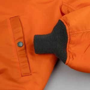 Veste universitaire en polyester avec logo personnalisé de haute qualité 100% coton pour hommes Letterman College Baseball Bomber Button Closure Winter - Product Image 4