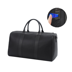 Genuine <b>Leather</b> Anti Theft Fingerprint Lock Custom Travel <b>Weekender</b> Overnight Duffel <b>Bag</b> Gym Sports Tote Duffle <b>Bag</b> for <b>Men</b> - Product Image 5