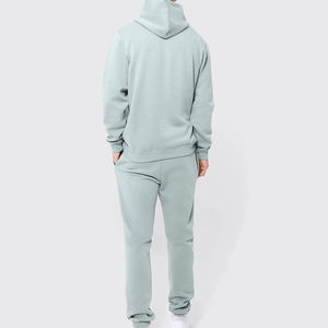 2025 OEM diseño personalizado OEM ácido lavado chándal hombres 100% algodón polar con capucha pantalones de chándal Jogger conjunto chándal para hombres - Product Image 4