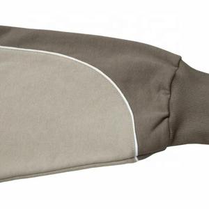 Nouveau sweat-shirt à capuche en coton épais bicolore patchwork 500 GSM pour homme, broderie sur les bords, sweat-shirt ample - Product Image 4