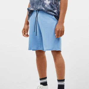 กางเกงขาสั้นเล่นกีฬาของผู้ชายสำหรับฤดูร้อนซักแบบวินเทจใส่สบายทรงหลวมไซส์ใหญ่เสื้อผ้าแนวสตรีท XS XXS ผ้าตาข่ายไซส์ - Product Image 6