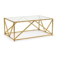 Table basse/console moderne en fer et verre, structure métallique, design contemporain, écologique, facile à nettoyer, mobilier pour salon
